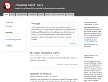 Tablet Screenshot of peninsulasilentflyers.com